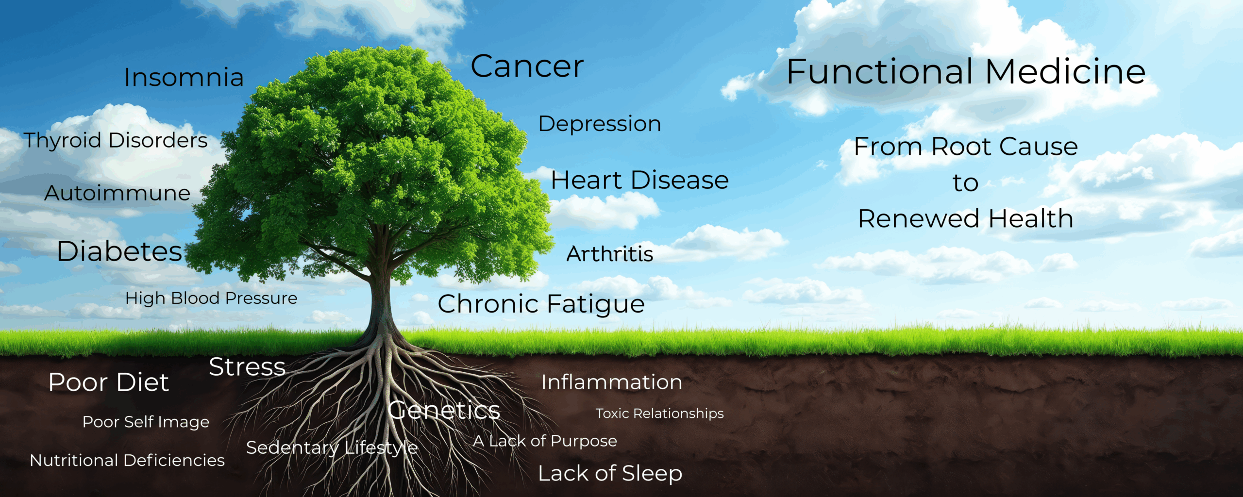 Funtional Medicine Tree Full Colour Emotional Therapy
